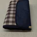 Outdoor Picnic Blankets Waterproof Foldable Sandproof, Extra Large Gingham Cute Picnic Mat Washable Portable for Park Beach Camping Courtyard (Navy Blue, 80"80")