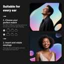 Ear Plugs, Ear Plugs for Noise Reduction, Concert EarPlugs, Reusable Earplugs Travel Essentials, EarPlugs for Concerts,Sleep,Work,Study, 45dB (SNR) Noise Reduction