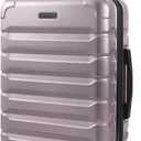 LIGHT FLIGHT Carry On Luggage 22x14x9 Airline Approved, Expandable Carry On Suitcases with Wheels, Lightweight Luggage, Durable Hard Shell 20 Inch Rolling Suit Case for Men Women Travel,Rose Purple