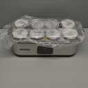 Yogurt Maker Machine, 8 Glass Jars with Lids Reusable for Yoghurt, Oatmeal, Pudding, or Jello, Food-Grade Martial, One-touch Control, Homemade Yogurt (8 x 6-Ounce Containers)