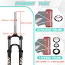 BUCKLOS 29 MTB Suspension Fork Travel 100mm QR 9mm Crown Lockout