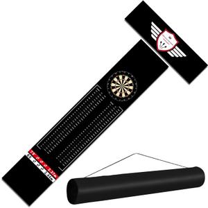 Darts Floor Mat - Heavy Duty Dart Throw Line Mat with Non-Slip Rubber Backing