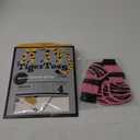 DOK TigerToes Premium Non-Slip Dog Socks for Hardwood Floors - Extra-Thick Grip That Works Even When Twisted - Prevents Licking, Slipping, and Great for Dog Paw Protection (Sassy Pink, Large)