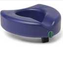 Guardian Raised Locking Toilet Seat with Microban 5in 350lbs Blue 1Ct