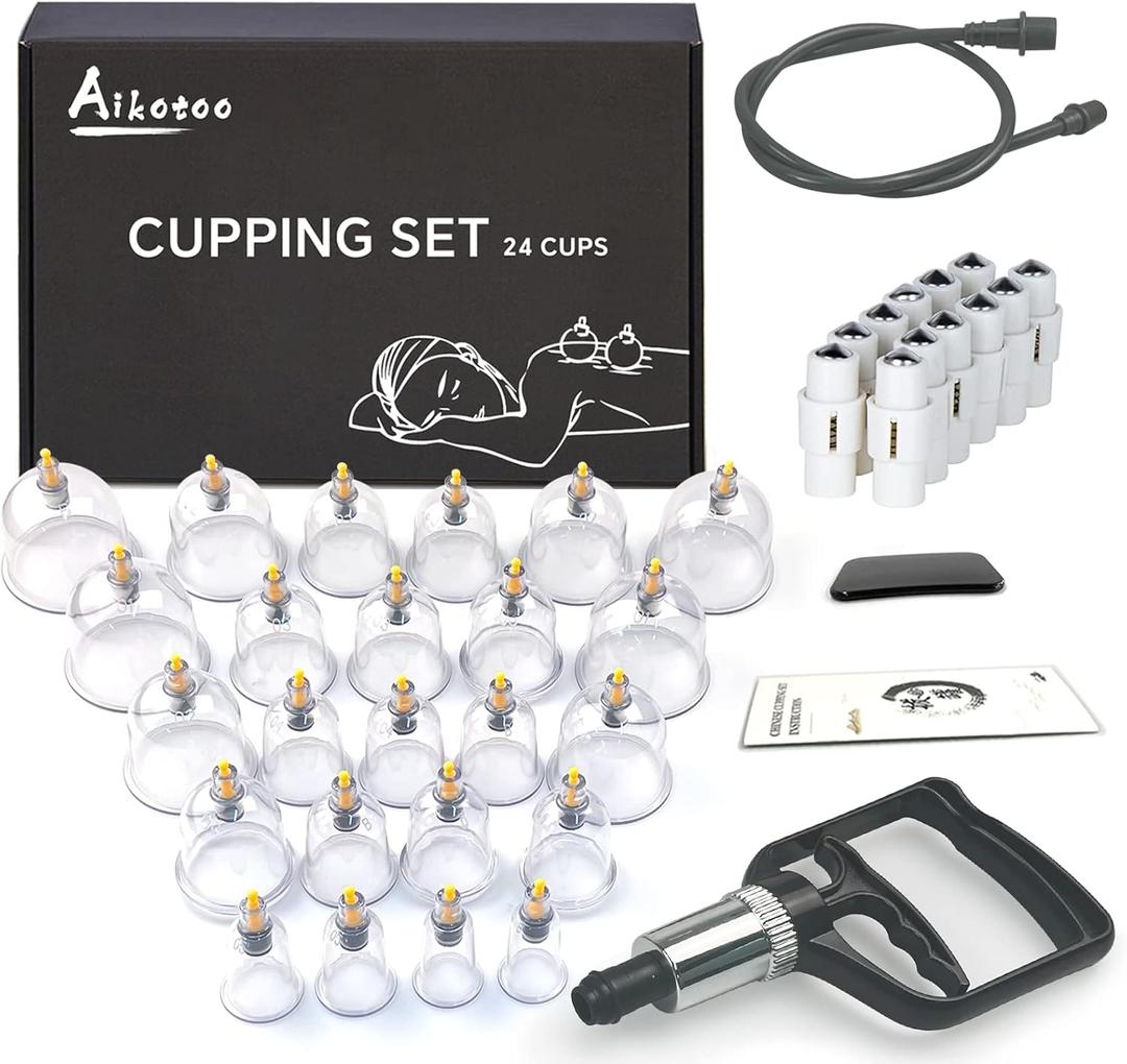Cupping Set Massage Therapy Cups Cupping Kit for Body Cellulite 24 Suction Cups