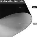 Leather Table Pad,1.8mm Thick,40x90 Inch,Dining Table Pad,Table Pads for Dining Room Table Rectangular,Table Protectors for Rectangle Tables,Dining Table Cover(Black+Gray,40x90)