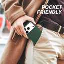 SHIELDON Genuine Leather Case for iPhone 17 Pro 6.3" 2025 | Compatible with Magsafe, Camera Button Updated, Magnetic Wireless Charging, Slim Fit, Shockproof, Metal Button, Protective Cover - Evergreen