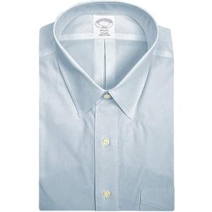 Brooks Brothers Mens Regent Fit Non Iron 100% Cotton Pocket Dress Shirt Chambray Light Blue (16.5 Neck 36/37 Sleeves)
 Light Blue , XL