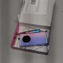 Electric Nail Drill File Professional 40000 RPM, Melodly Rechargeable Electric Nail File Machine Kit for Acrylic Gel Nails Polishing Removing, Portable Cordless Efile with Gold Bits Kit at Salon Home (Pink-Blue)