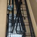 FUTASSI Black Clothing Rack with Black Cover, P1C Plus Rolling Closet with Wheels, Metal Garment Rack for Hanging Clothes, Clothing Storage Wardrobe, 46" W x 18.5" D x 80.7" H, Load 524 Pounds