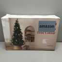 Prelit Christmas Tree Artificial Hinged Xmas Tree with Stand,Multicolor Lights,Decorated for Home Holiday,6FT (Full)