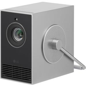 LG CineBeam Q HU710PB 4K Smart Portable Projector with Auto Screen Adjustment, Auto Focus, RGB Laser, Up to 154% DCI-P3