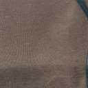 MIULEE 84" Long Scalloped Shower Curtain Linen Textured with 12 Metal Hooks Cute Extra Long Heavy Duty Washable Waterproof Cloth Shower Curtains with Black Border for Bathroom Hotel Bathtub,Brown