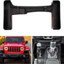 KIWI MASTER Console Shifter Storage for 2018-2026 Jeep Wrangler JL Gladiator JT Gear Shift Storage Box Tray, JL JT Interior Accessories Parts, Black