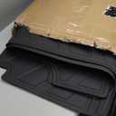 powoq 5.5FT Truck Mat Compatible with 2021 2022 2023 2024 2025 2026 Ford F150 Truck Bed Mat TPE Tailgate Liner Replacement for 2021-2026 Ford F-150 Accessories (5.5FT Bed Mat+Tailgate Mat)