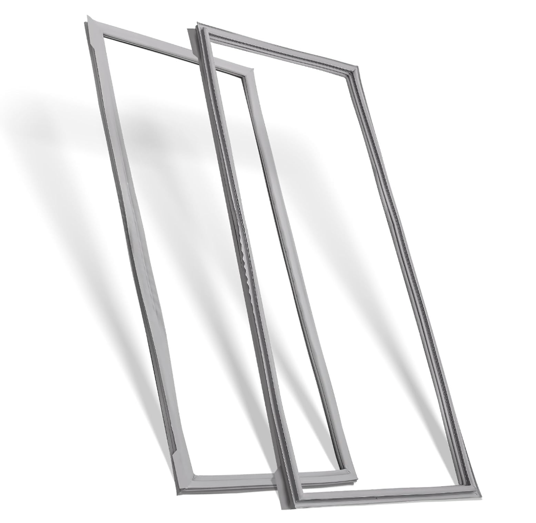 2-Pack Refrigerator Door Seal for Whirlpool WRF535SMBM00 WRF535SWHZ04WRF532SMHZ00 WRF532SMBM01 MFF2558VEM4 KBFS20ECMS00 WRF535SMBW00 Models, Replaces W10830162 Refrigerator Door Gasket