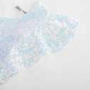 GRACE KARIN Girls Sequin Dress Party Birthday Prom Formal Fancy Midi Dress 5-12 Years (White)