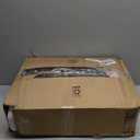 SLEEPBELLA Comforter Queen Size, 600 Thread Count Cotton White and Navy Striped Patchwork Reversible Pattern Reversible Blue Comforter Set,Down Alternative Bedding Set 3Pcs (Queen, Blue Patchwork)