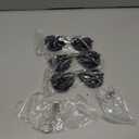 Sucrain Playing Cosplay Black Sunglasses with Earpiece Earplugs Ring Bearer for Halloween Costume
