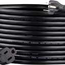 Amazon Basics Extension Cord, 20 Ft, 3 Prong Outlet Extender, Indoor, 13 Amps, 125V, 16 AWG, Black