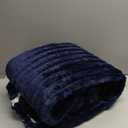 Bedsure Sherpa Throw Blanket for Couch - Super Soft, Cozy Fleece Thick Warm Blanket for Winter, GentleSoft Plush & Fluffy Throw Gift for Women, Room Decor, Navy Blue, 50x60 Inches