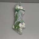 24pcs Fake Tulips Artificial Flowers with Stems Latex Real Touch Faux Tulips Arrangement Bouquet for Home Kitchen Wedding Decorations (White)