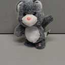 Hopearl Talking Singing Cat Repeats What You Say Kitty Walking Kitten Electric Interactive Animated Toy Speaking Plush Buddy Gifts for Toddlers, Gray, 9''