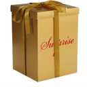 Surprise Explosion Flower Gift Box 10 * 10 * 14 inches- For Marriage Proposal Birthday Party Christmas Any Surprise Event (Without flower) (Gold (Box only))