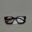 livho Oversized Eyewear Frame for Woman and Men - Rectangle Fashion Glasses for Computer, Chic Preppy Frame (*Coco Tortoise)