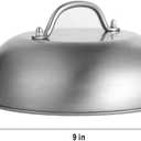9" Wide Smashed Burger Griddle Accessory Dome for Blackstone Melting & Basting Cover for Griddle, Commercial Grade Stainless Steel Steaming Dome - Perfect for Flat Top Grills & Outdoor Cooking