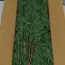 12 Pcs Artificial Norfolk Pine Branches, Norfolk Pine Artificial Pine Stems DIY Crafts Faux Christmas Greenery Norfolk Pine Branches for Xmas Wreath Garland Home Decor 