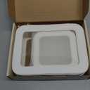 Clear Makeup Bag Set for Women Portable Clear Make up Bag Cute Waterproof Travel Cosmetic Bag Toiletry Bag for Car Essentials Bag (White)