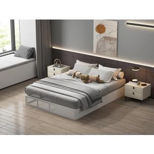 Queen Box Spring 9 Inch High Profile Black Heavy Duty Metal Mattress Foundation with Fabric Cover,Easy Assembly,Non-Slip & Noise-Free