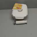 VICARKO 3-Piece Stackable Vacuum Food Storage Containers Set with Hand Pump, 17 oz/ 34 oz/ 68 oz, White, BPA-Free, Airtight, Leakproof, Date Tracker