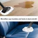 6pcs Reusable Steam Cleaner Accessories, Steamer Shot Cleaning Cover Attachment 3 Rectangle & 3 Triangle Microfiber Bonnets Washable Double-Layer Mop Cloth Pads for Dupray Neat Steam Cleaner