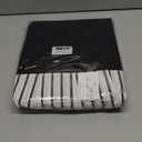 Farmhouse Black Shower Curtain,Bowknot,Cotton Woven and Cotton Blend Fabric,Pleated Black Stripe,Country Style,72x72 in