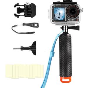 BO&DQQ Underwater Waterproof Case Compatible with DJI Osmo Action 5 Pro/Action 4/Action 3, 164FT/50M Dive Diving Housing Cover Shell with Camera Handle Mount Accessories Kit 