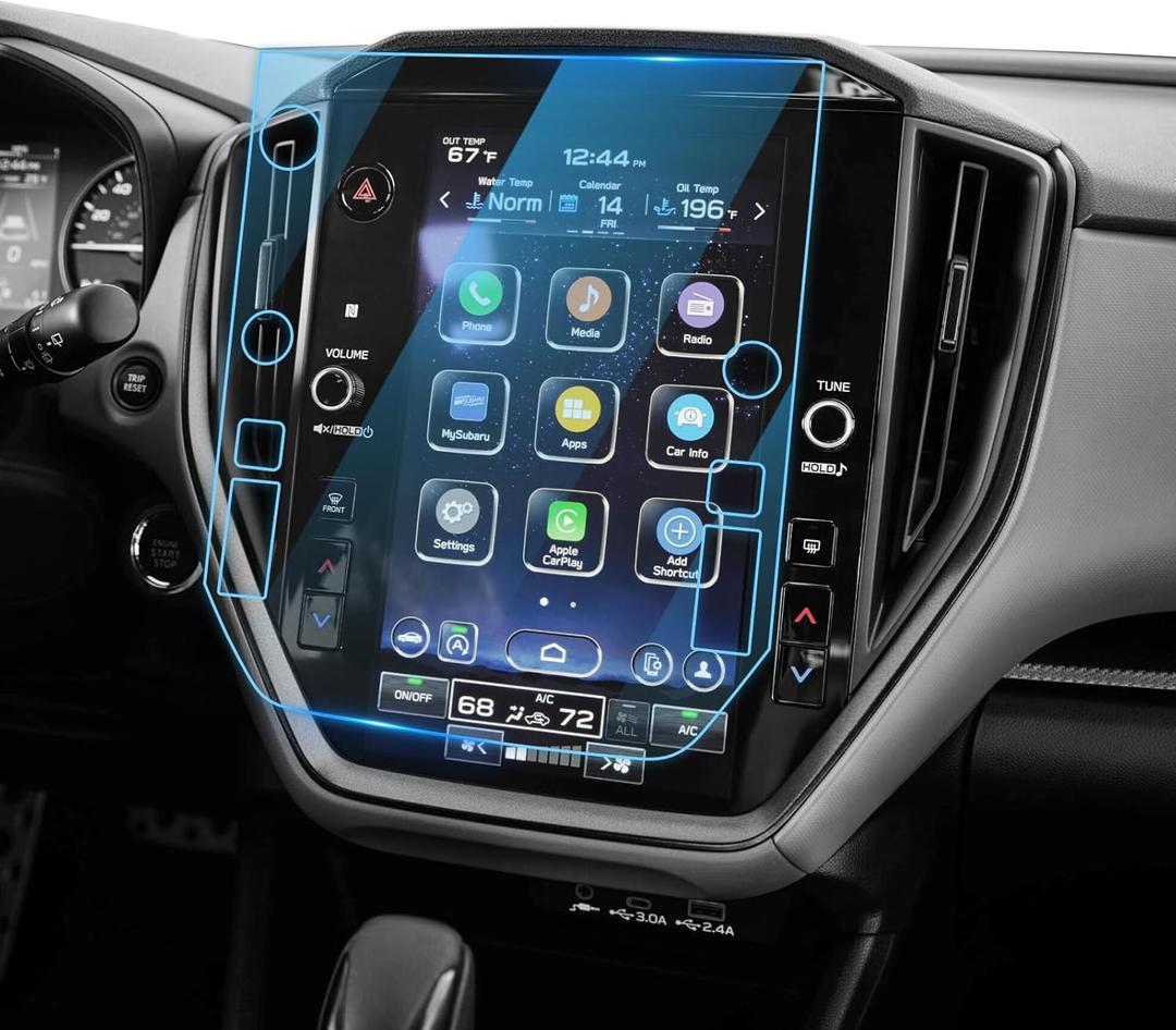 LFOTPP For 2025 Subaru Crosstrek Screen Protector - 2024-2025 Crosstrek (Premium/Sport/Limited/Wilderness) 11.6 Inch Touchscreen [HD Glass] 2024-2025 Crosstrek Accessories Anti-Fingerprint 9H Glass