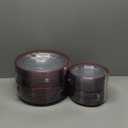 U-QE 200PCS Red Plastic Plates - Christmas Plastic Plates Disposable Heavy Duty - Fancy Disposable Plate Include 100 10" Dinner and 100 7" Dessert Platos for Party, Christmas & Wedding