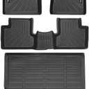 Tongama-Floor Mats for 2019-2023 Jeep Cherokee(NOT FIT for Grand Cherokee), All Weather TPE Floor Liners and Trunk Mat Protectors for Jeep Cherokee Interior Waterproof Accessories