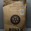 RollX Foldable Storage Wagon with 4 Balloon Wheels, Rear 13 Inch & Front 7 Inch Beach Tires (Pump Included) - Blue