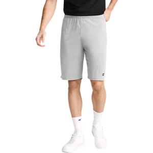 Champion, Lightweight Lounge, Casual Jersey Knit Men's, Weekend Shorts (Reg. Or Big & Tall) (Medium, Oxford Gray - C Patch Logo)