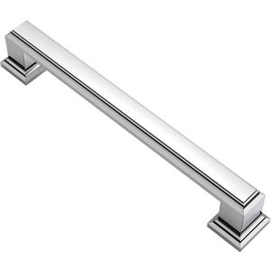 10 Pack Polished Chrome Cabinet Pulls, 5 Inch(128mm) Hole Center Cabinet Handles Kitchen Pulls for Cabinets and Drawer AL3071CP