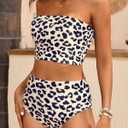 Tempt Me Women Bandeau Bikini Set Strapless High Waisted Two Piece Swimsuit Longline Bathing Suits. XL Size
