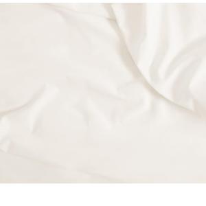 Sheet Set - 3Piece 100% Cotton Bed Sheets - 1 Flat Sheet, 2 Pillowcases - Cotton Percale Sheets for Hot Sleepers (Queen Size, Cream)