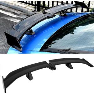 MTBNO Black 54 Inch PRO Style Rear Spoiler, Universal Car Rear Trunk Spoiler Wing Spoiler Compatible with Mazda Miata RX-7 Chevy Corvette Camaro Nissan Lexus Toyota Honda Civic Ford Mustang Scion