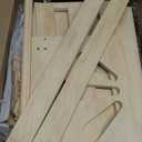 20" x 13" x 9" Wooden Dog Closet Pet Wardrobe Crate Box with Hanging Rods and Personalized Alphabet Letters Easy Assembly Baskets for Dog Cat Toys Clothes Accessories(Wood)