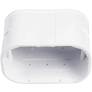 LyPrem PVC Line Cover Kit Parts Accessories for Ductless Mini Split (4" Flat Elbow,White)