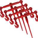 ENJ 4 Pack Ratchet Load Binder with 2 Grab Hooks, for 5/16-3/8 Grade 70 Transport Chain, Load Binder with 5,400 Pound Working Load Limit