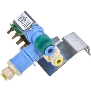 Water Inlet Valve Replacement For Whirlpool WRS325FDAB02 WRS325FDAB04 WRS325FDAT04 WRS325FDAM04 WRS325FDAT02 WRS325FDAB05 WRS325FDAW01 WRS325FDAB06 WRS325FDAM01 WRS325FDAM02 WRS325FDAD02 Refrigerator